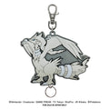 Reshiram keychain figure from Japan, featuring a white dragon design with fire details