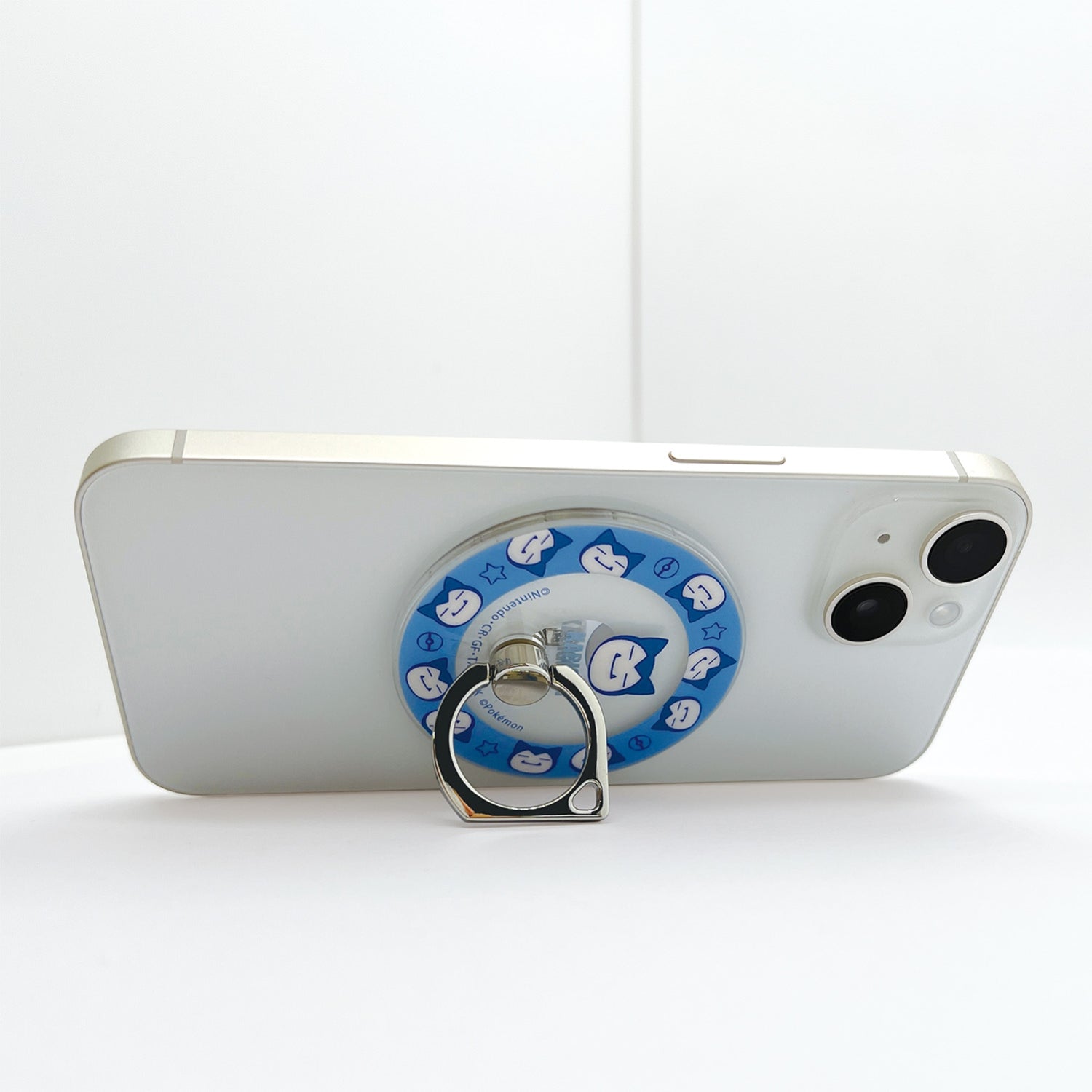 Authentic Japanese Snorlax phone accessory, showing MagSafe compatibility