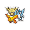 Moltres sticker with official artwork from Japan, rare collectible Pokemon item