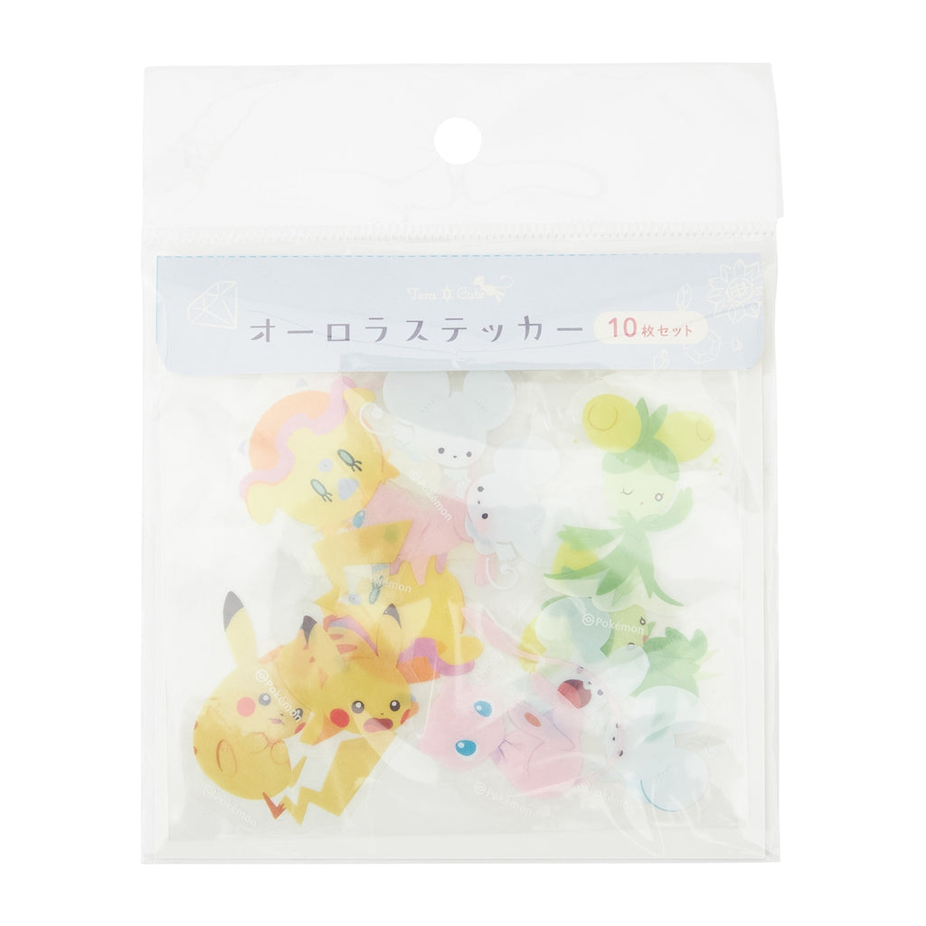 Aurora sticker set featuring Caterpie, a Bug-type Pokemon from Japan