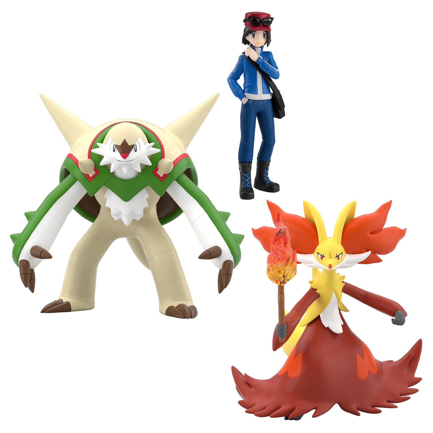 Pokemon Scale World Kalos Region Callum & Brigalon & Mafoxy