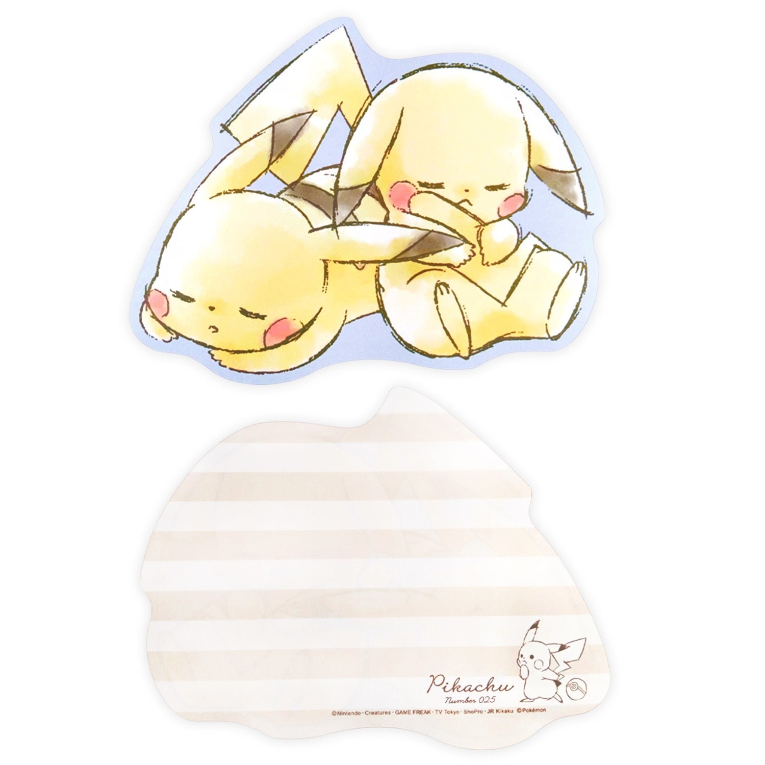 Die-cut letter “Pikachu number025” Pikachu Komawari