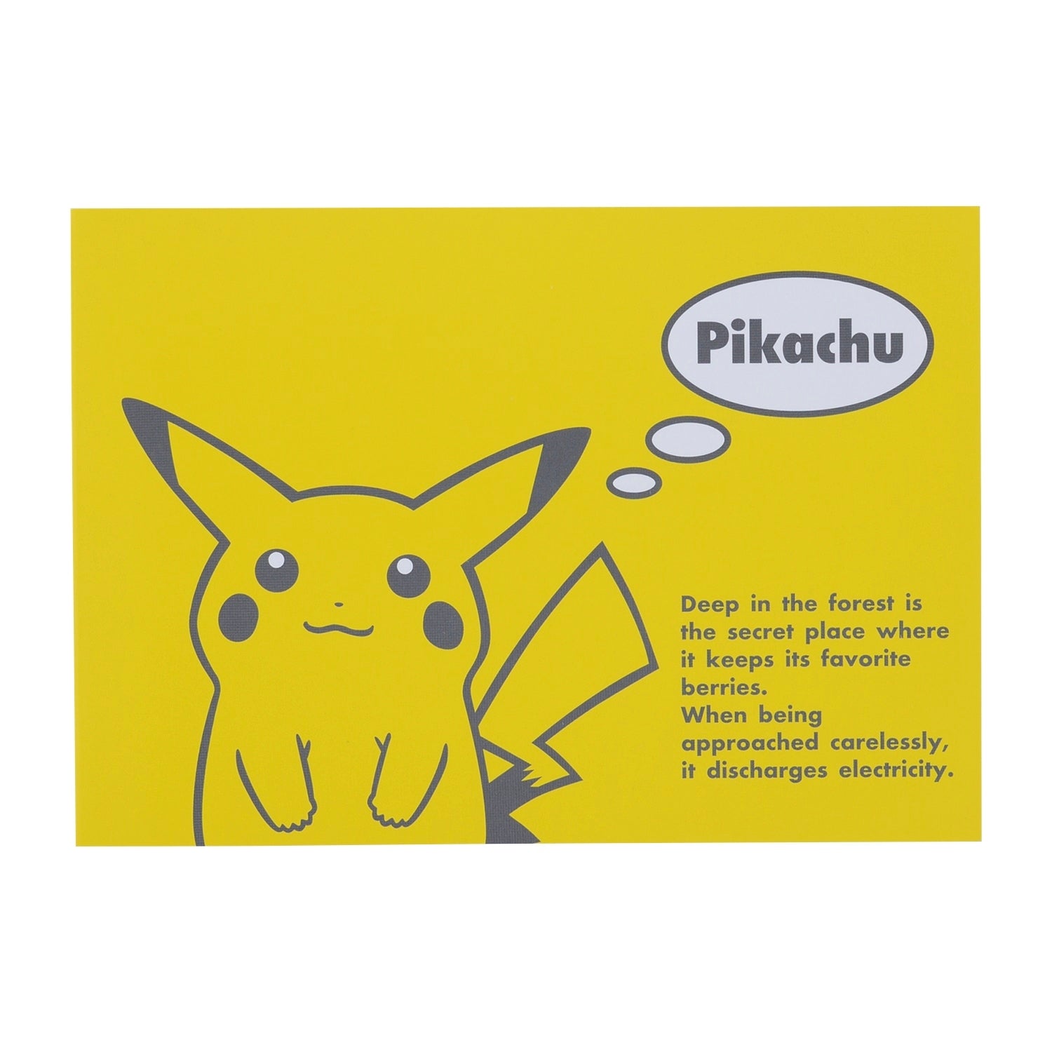 Pikachu B6 Horizontal Note with iconic character design from Japan