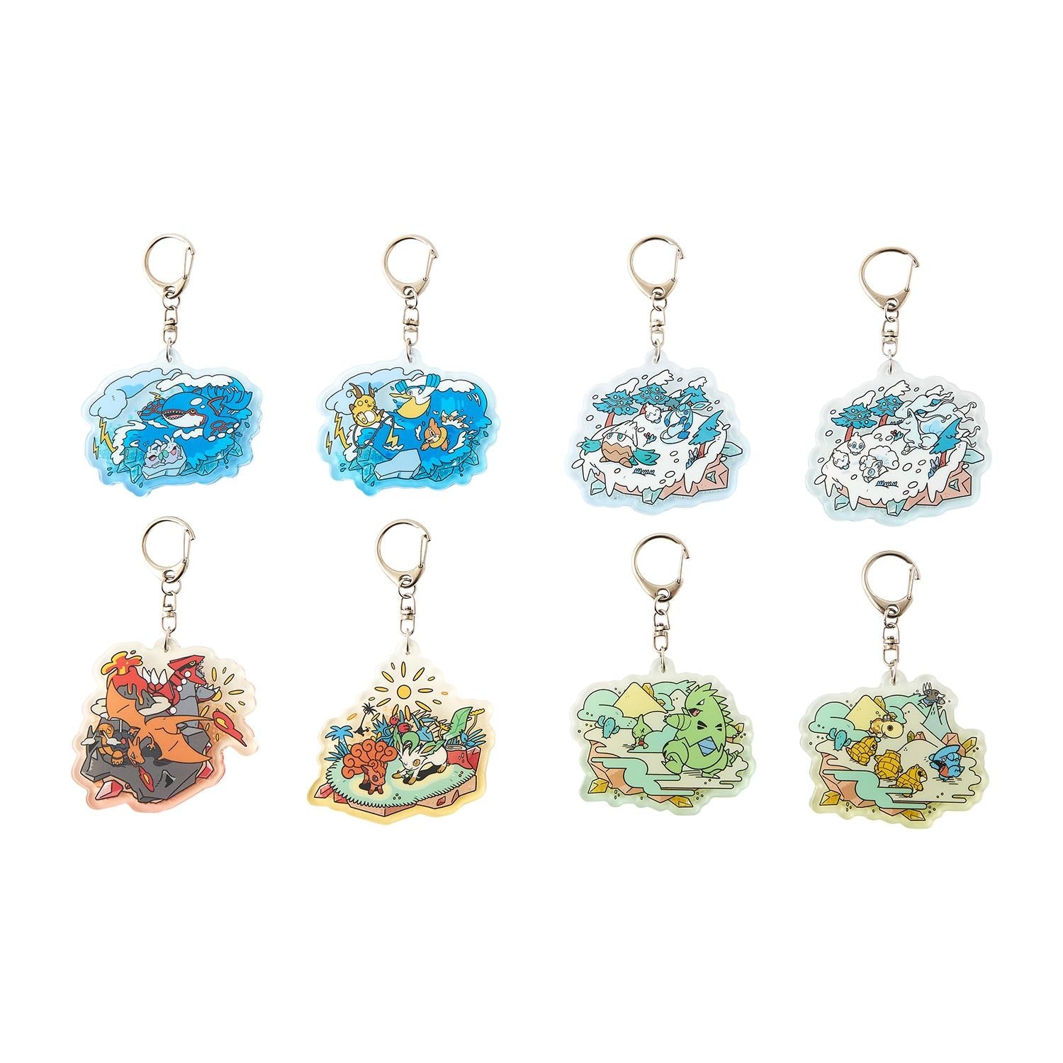 Shakashaka Acrylic Keychain OTENKI TEAM BOX from Japan, featuring colorful character design