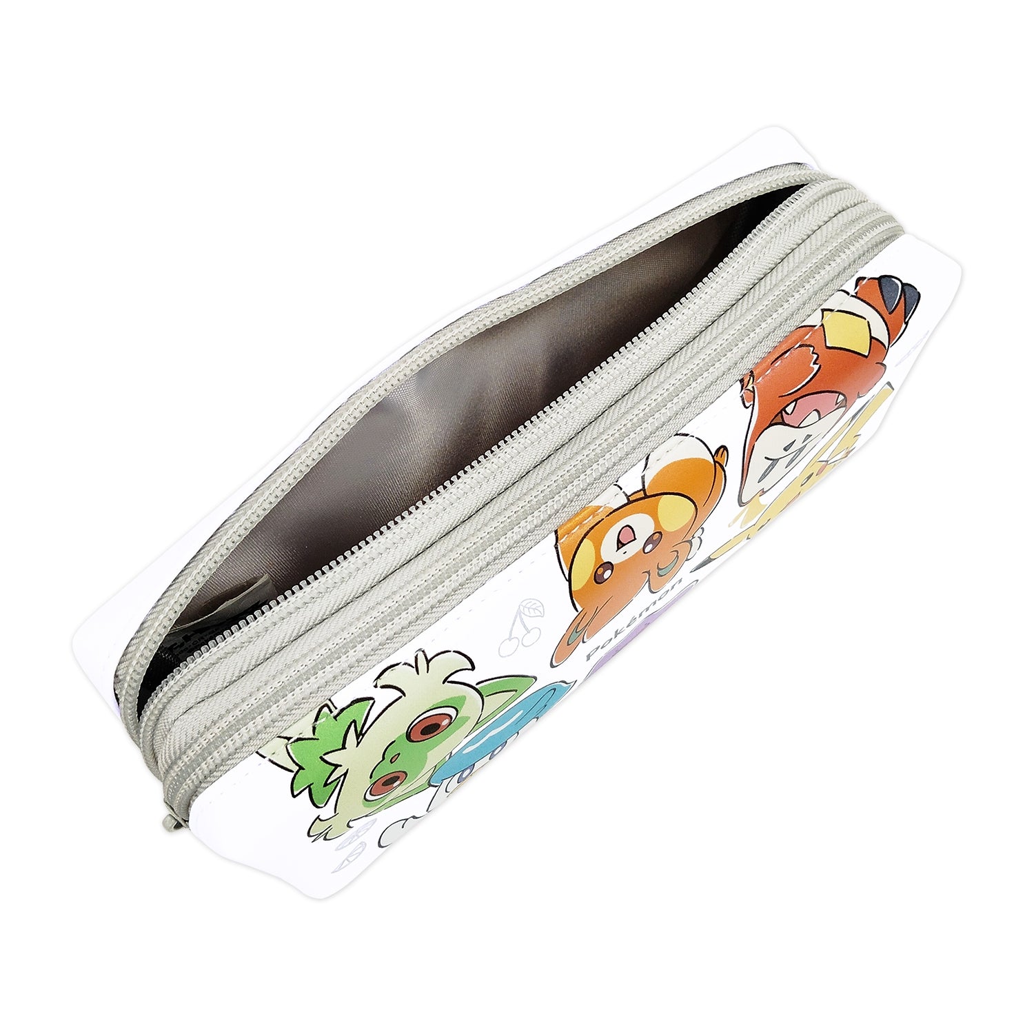 Close-up of Pokémon Twin Zipper Multi Case, featuring Pikachu and friends from Japan