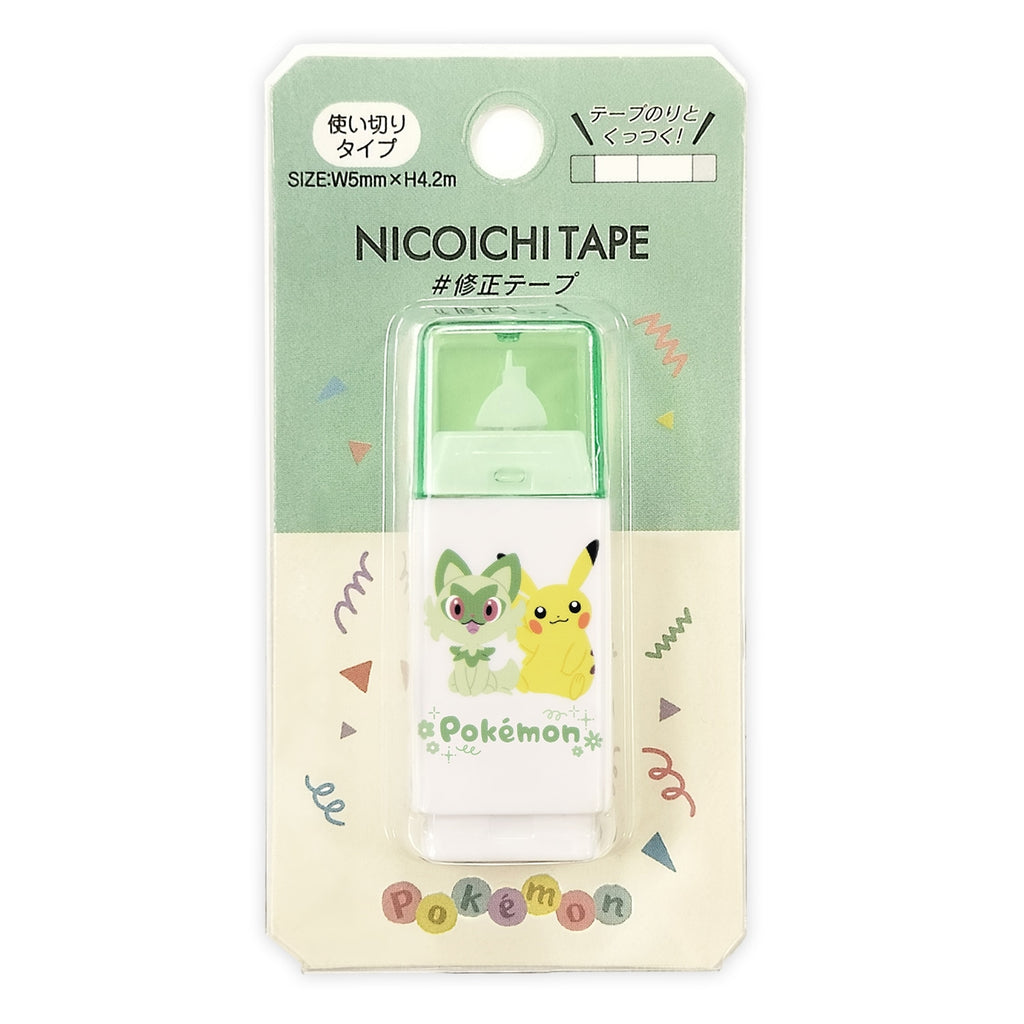 Nicoichi Correction Tape Pikachu Nyaoha, official Pokemon Center Japan item with detailed design