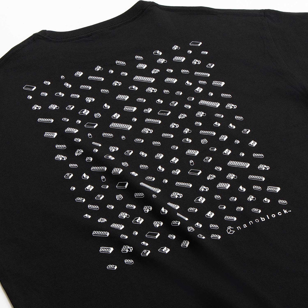 Nanoblock Big Silhouette T-shirt L (Black)