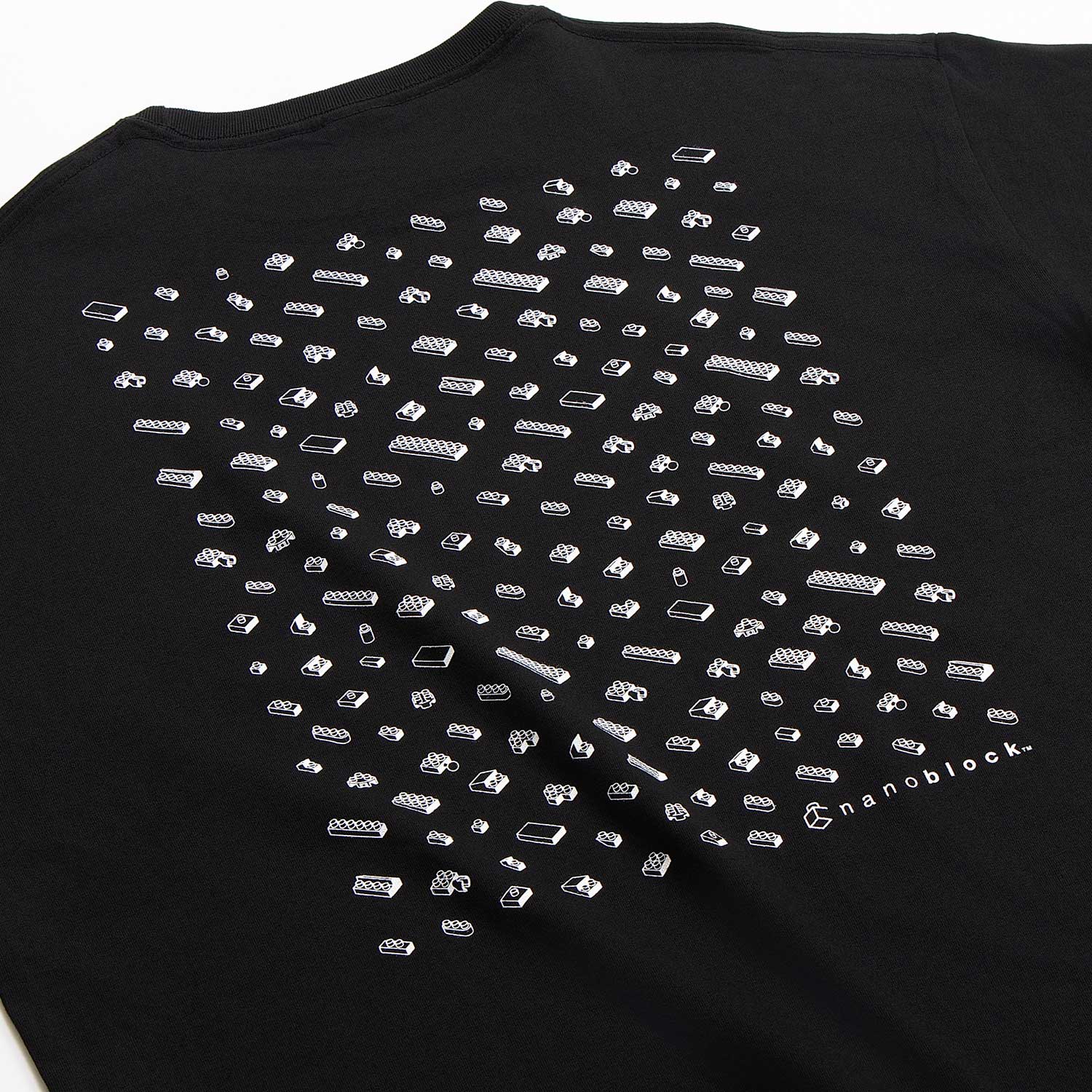 Nanoblock Big Silhouette T-shirt L (Black)