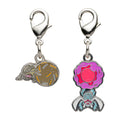 National Encyclopedia Metal Charm 953/954 from Japan, featuring a detailed metal design