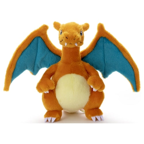 Charizard plush toy from Japan, detailed wings and fiery design