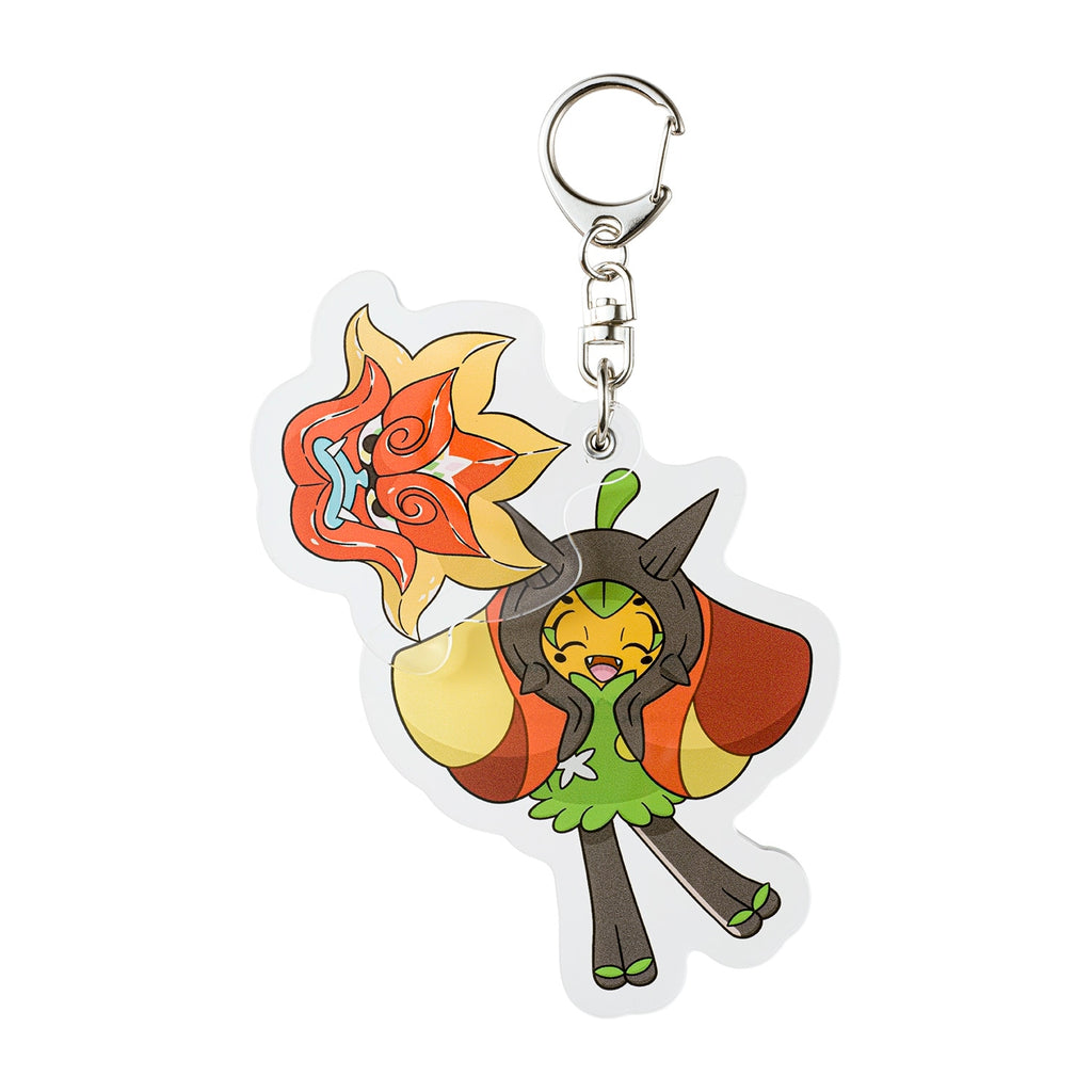 Authentic Pokemon Center Japan Ogapon keychain figure with detailed mask