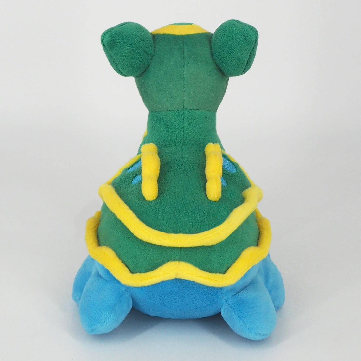 Close-up of Toritodon plush toy's face, made in Japan with high quality