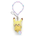 Pokepiece Starzora Pikachu plush toy strap from Japan with cute facial expression
