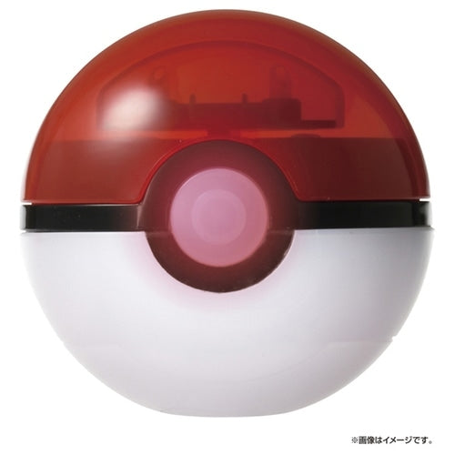 Close-up of Pokemon Monster Ball, showcasing detailed Japanese craftsmanship