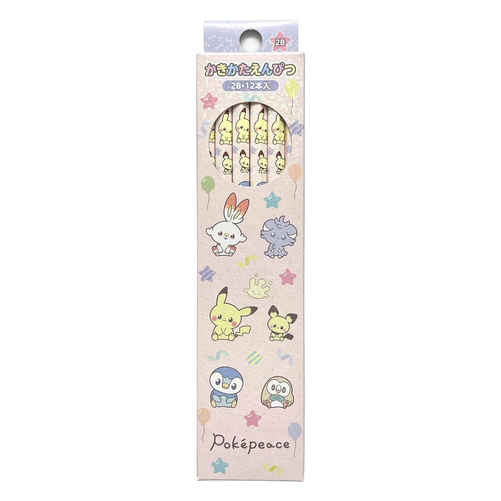 Kakikata Pencil 2B Poke Piece, featuring a Pokemon character, from Japan