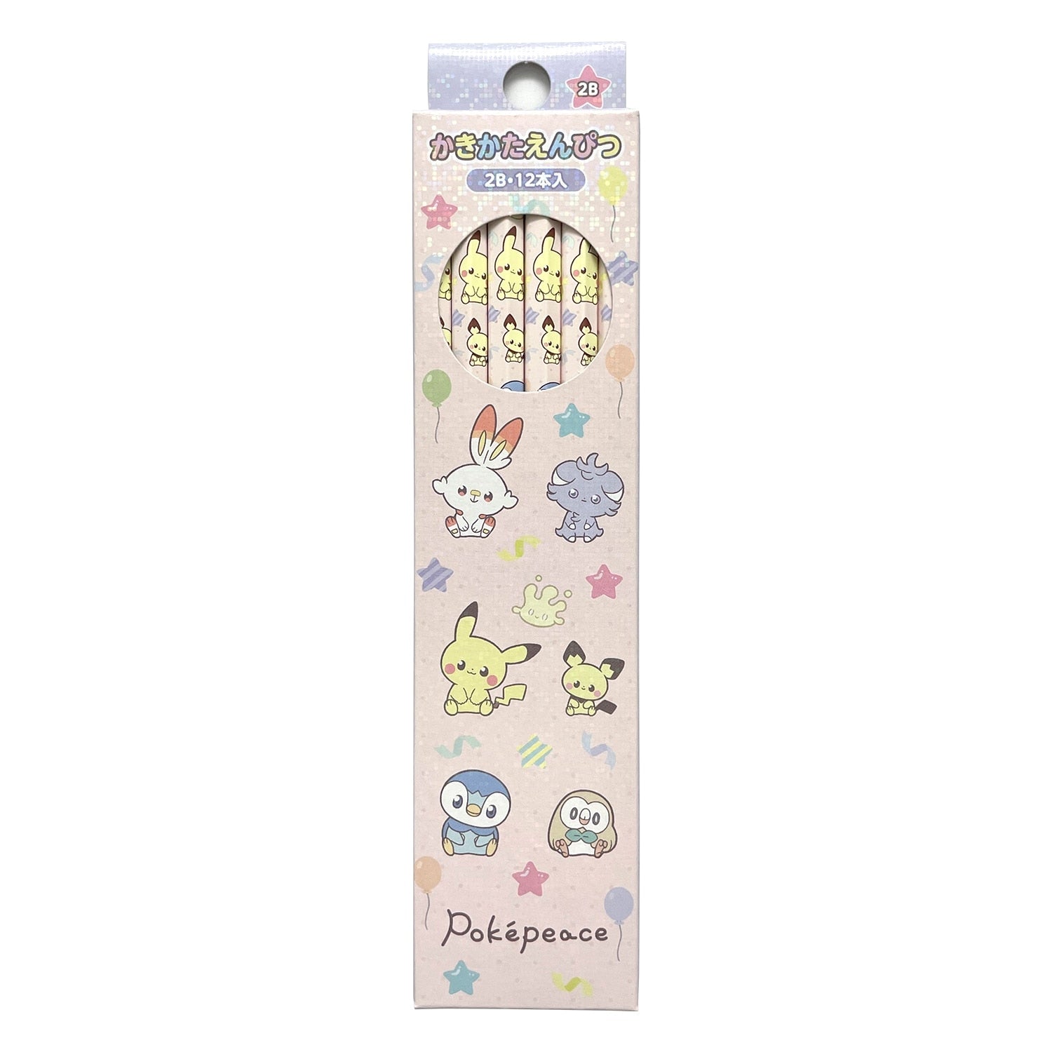 Kakikata Pencil 2B Poke Piece, featuring a Pokemon character, from Japan