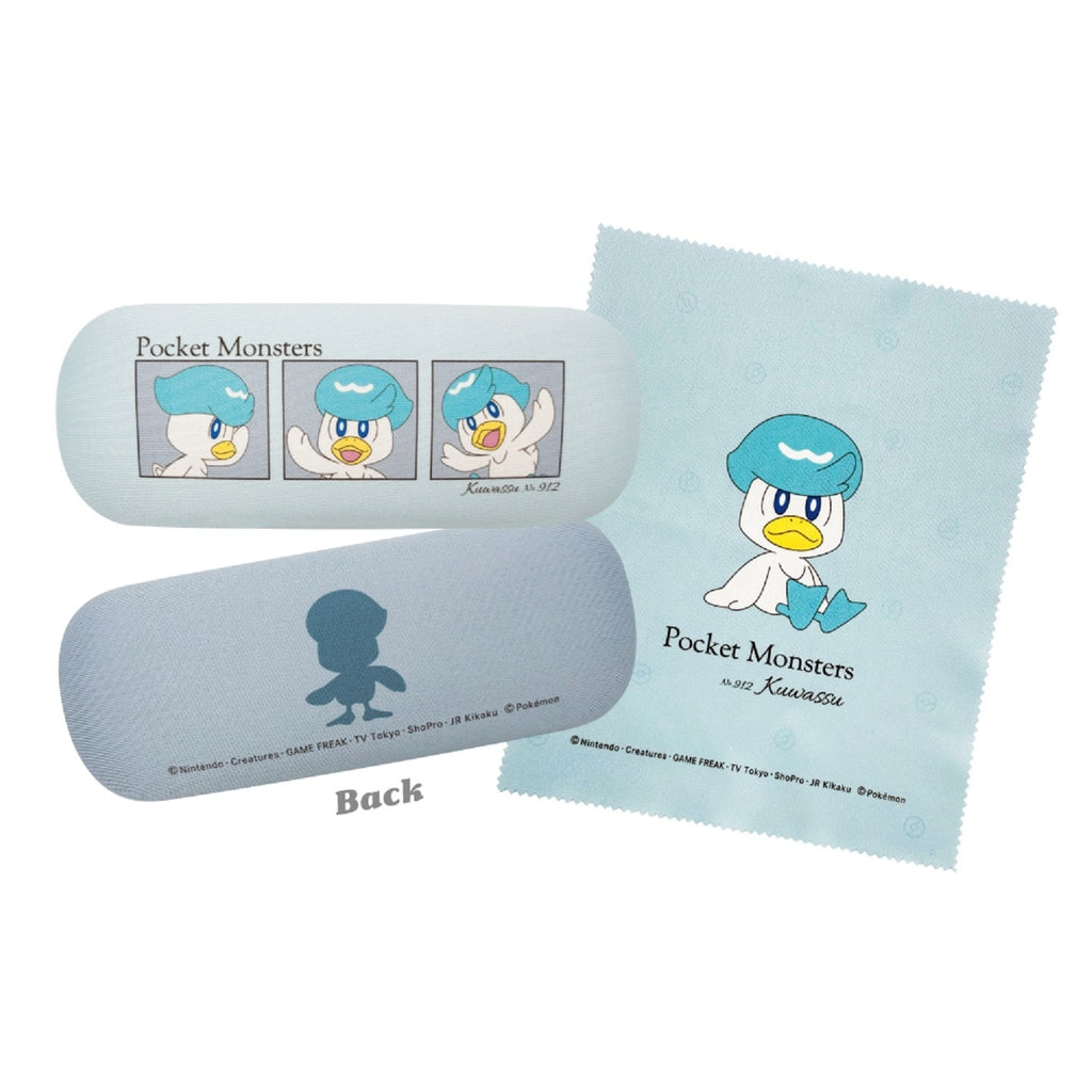 Pokemon Quaxly glasses case with official artwork from Japan