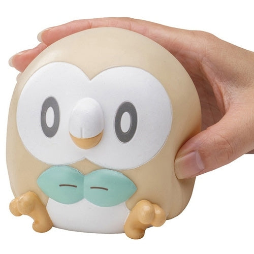 Punikyun Light Mokuro with Rowlet in flying pose, authentic Japan product