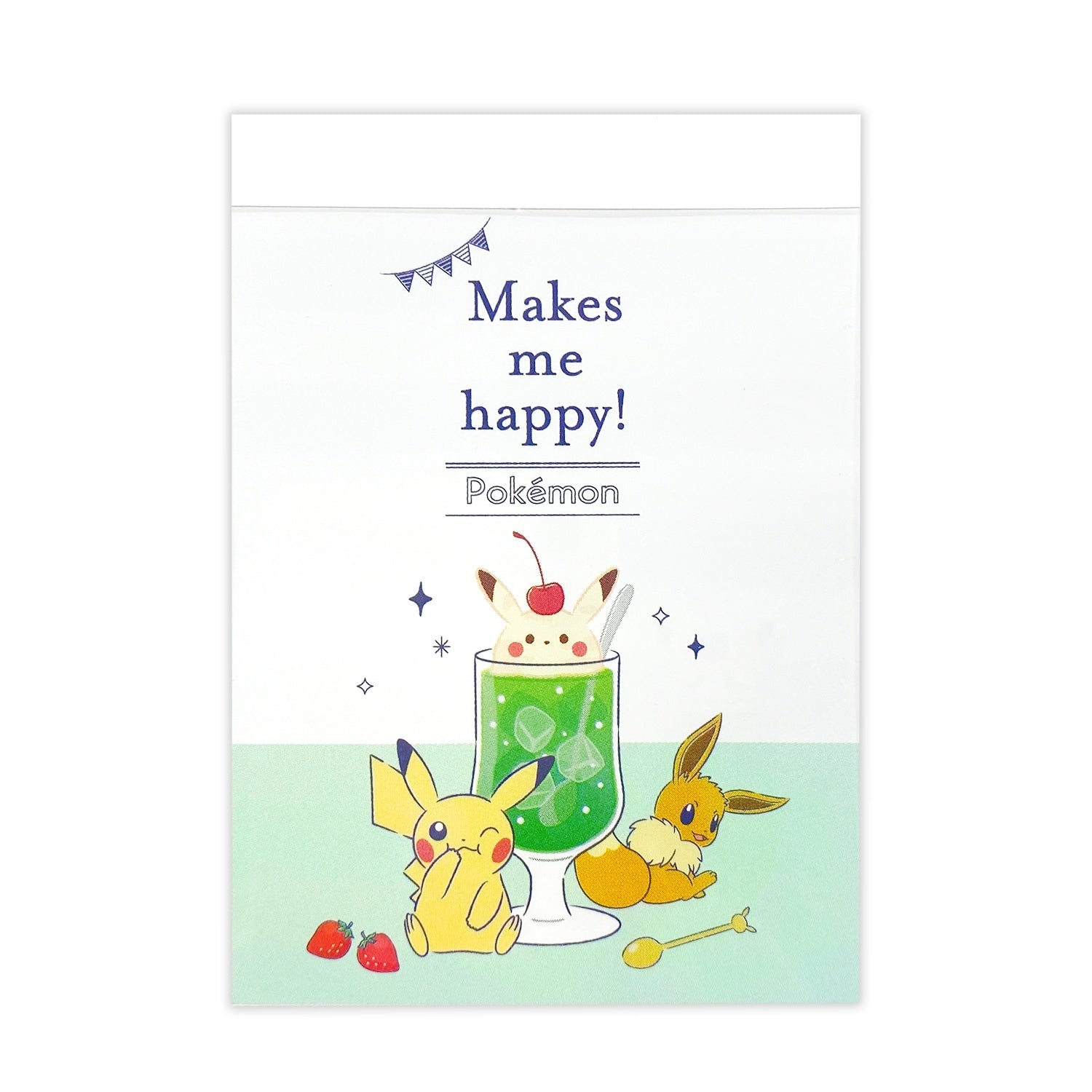 Pokemon Mini Memo Snack Time with colorful characters from Japan