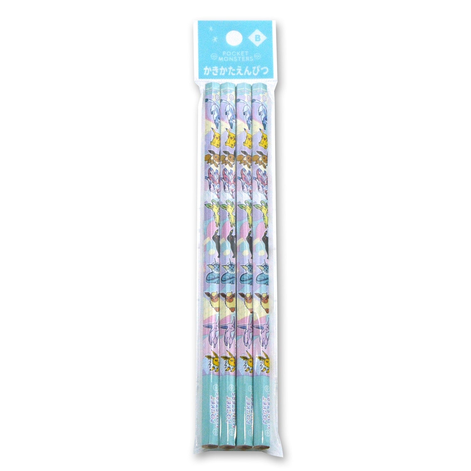Kakikata Pencil B 4 pack pastel flakes Charmander design from Japan