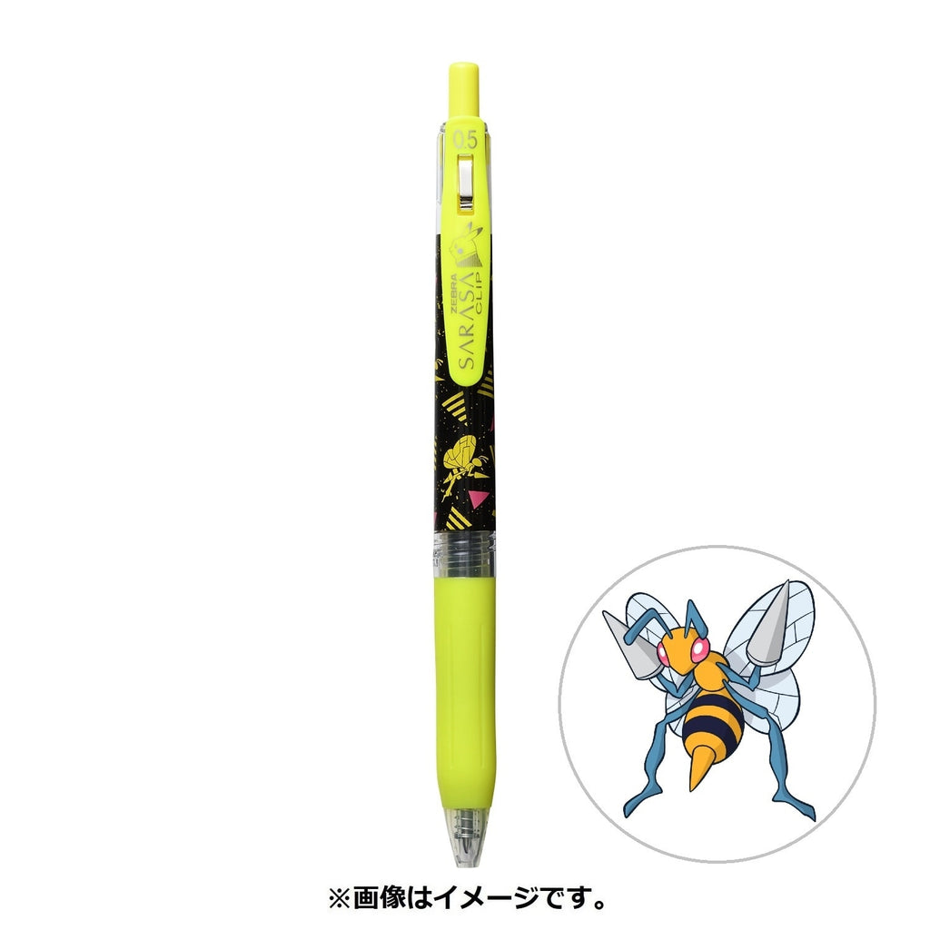 SARASA Pokémon Shirts with Beedrill pattern from Japan, featuring a Poison Bee design