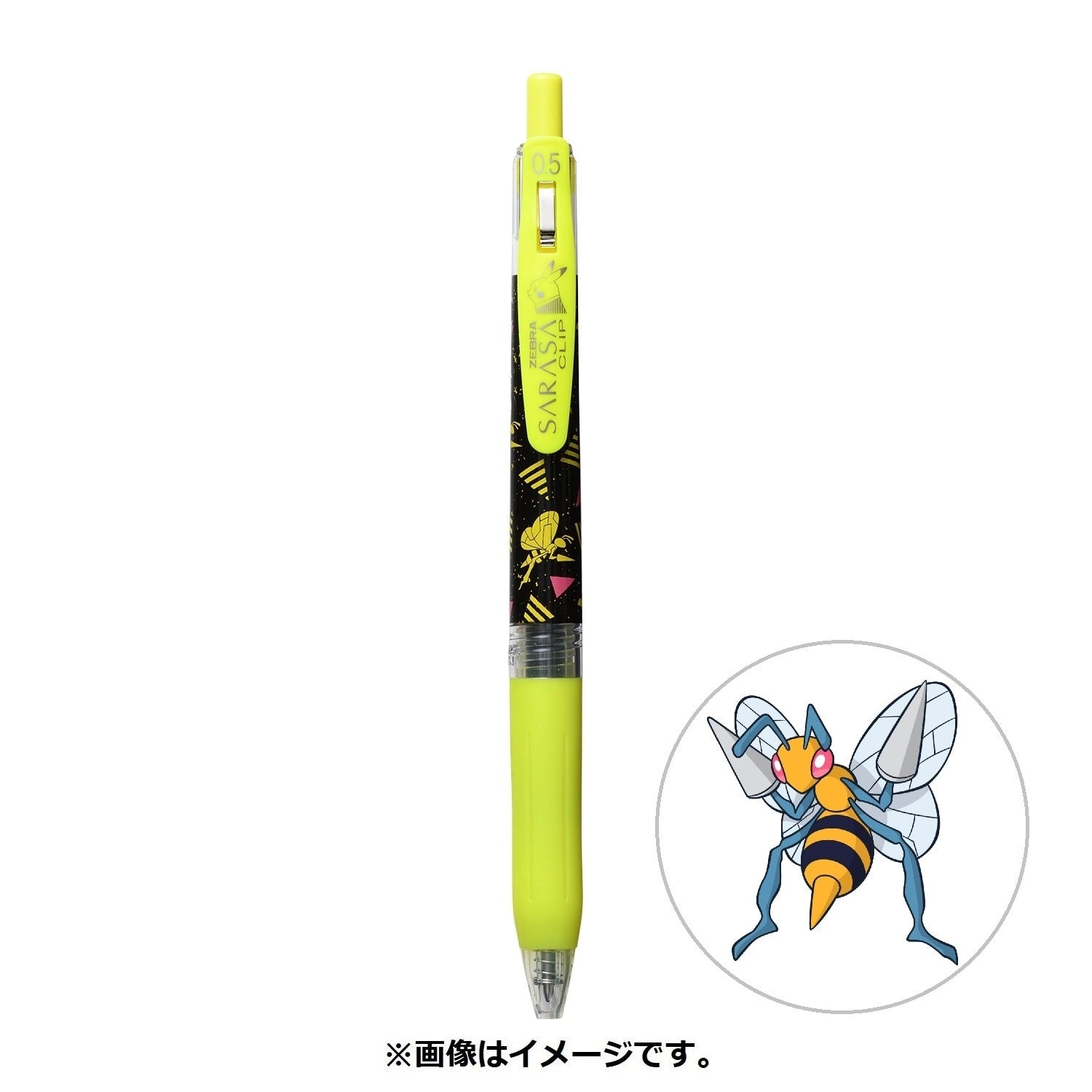 SARASA Pokémon Shirts with Beedrill pattern from Japan, featuring a Poison Bee design
