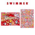 SWIMMER A4 clear file set of 2 Henteko Cute