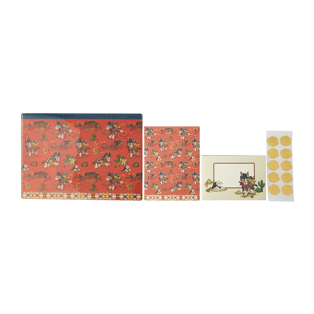Letter set with clear file Run Run! Desert