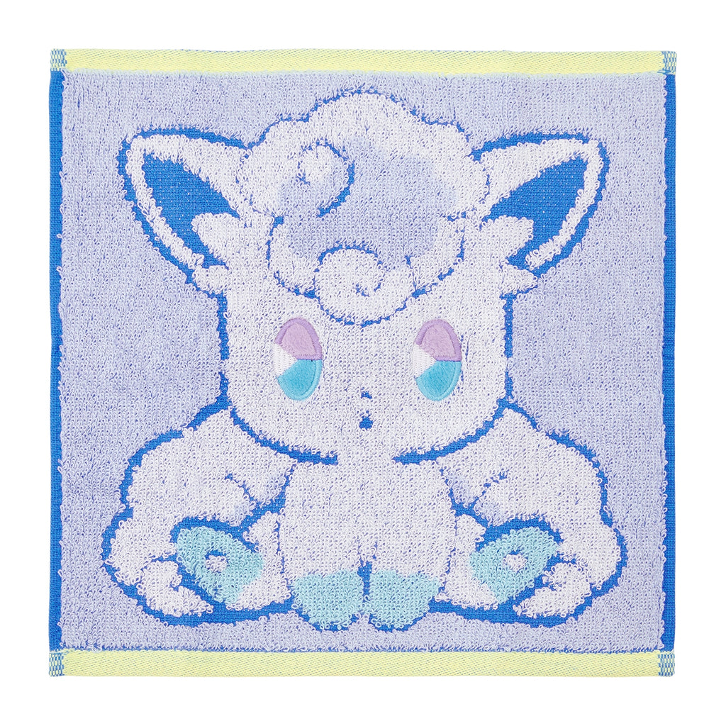 Alolan Vulpix Hand Towel from Japan with colorful Psycho Soda design