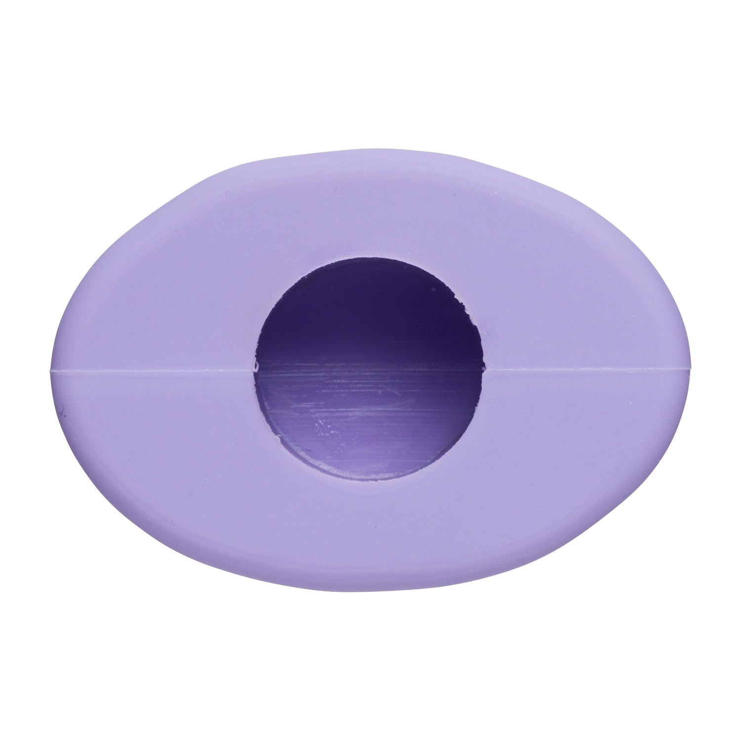 Close-up of Metamon lip balm cap, detailed anime character