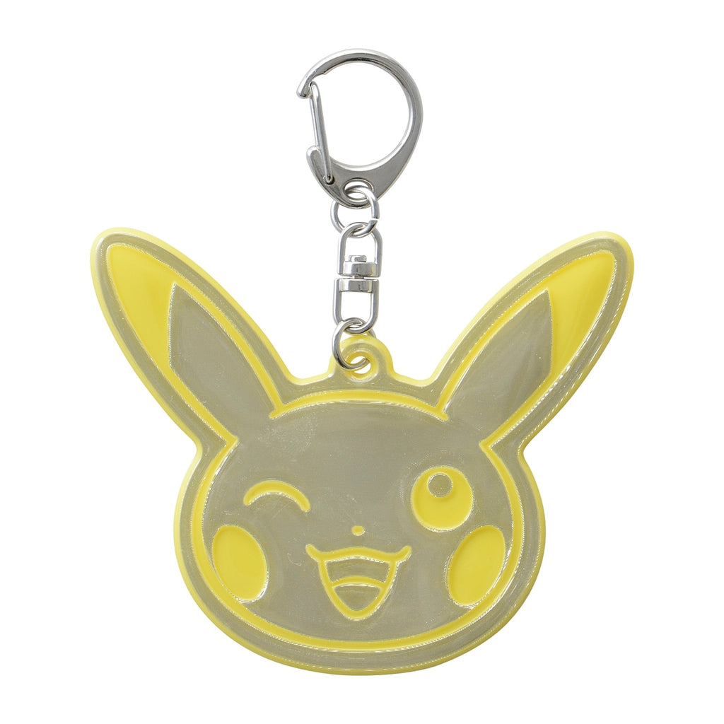 Pikachu Reflector Keychain with shiny details from Japan