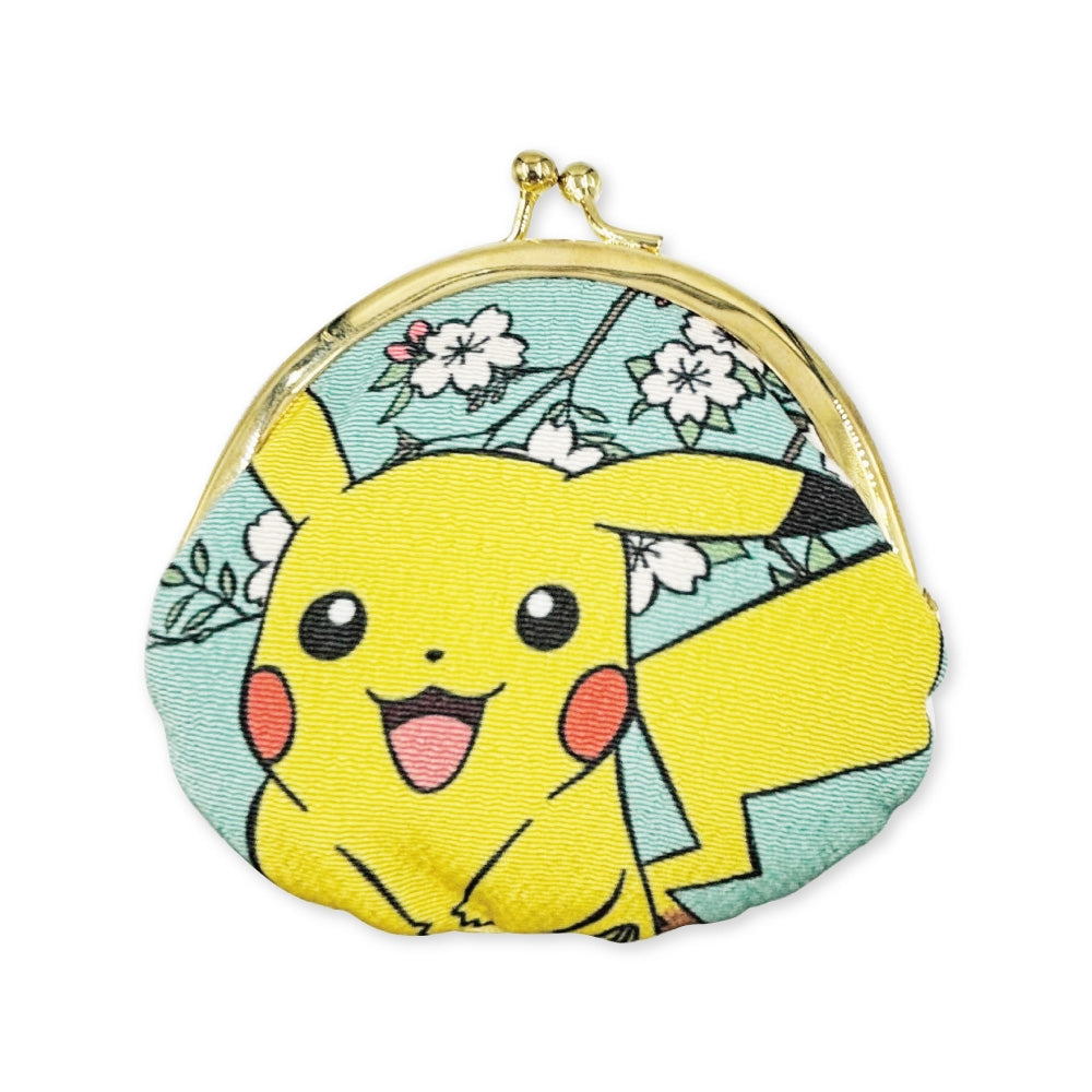 Clasp coin case Japanese pattern Pikachu