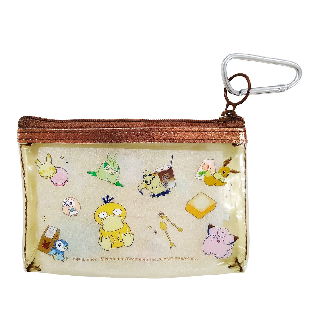 Mini pouch with carabiner/ENJOY TEA TIME