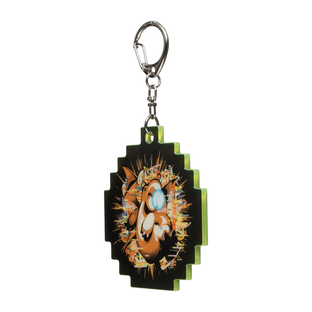 Official Pokemon Center Japan Dragonite keychain with detailed design