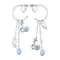 TERACOOL Hakuryu earrings, silver dragon design, from Japan