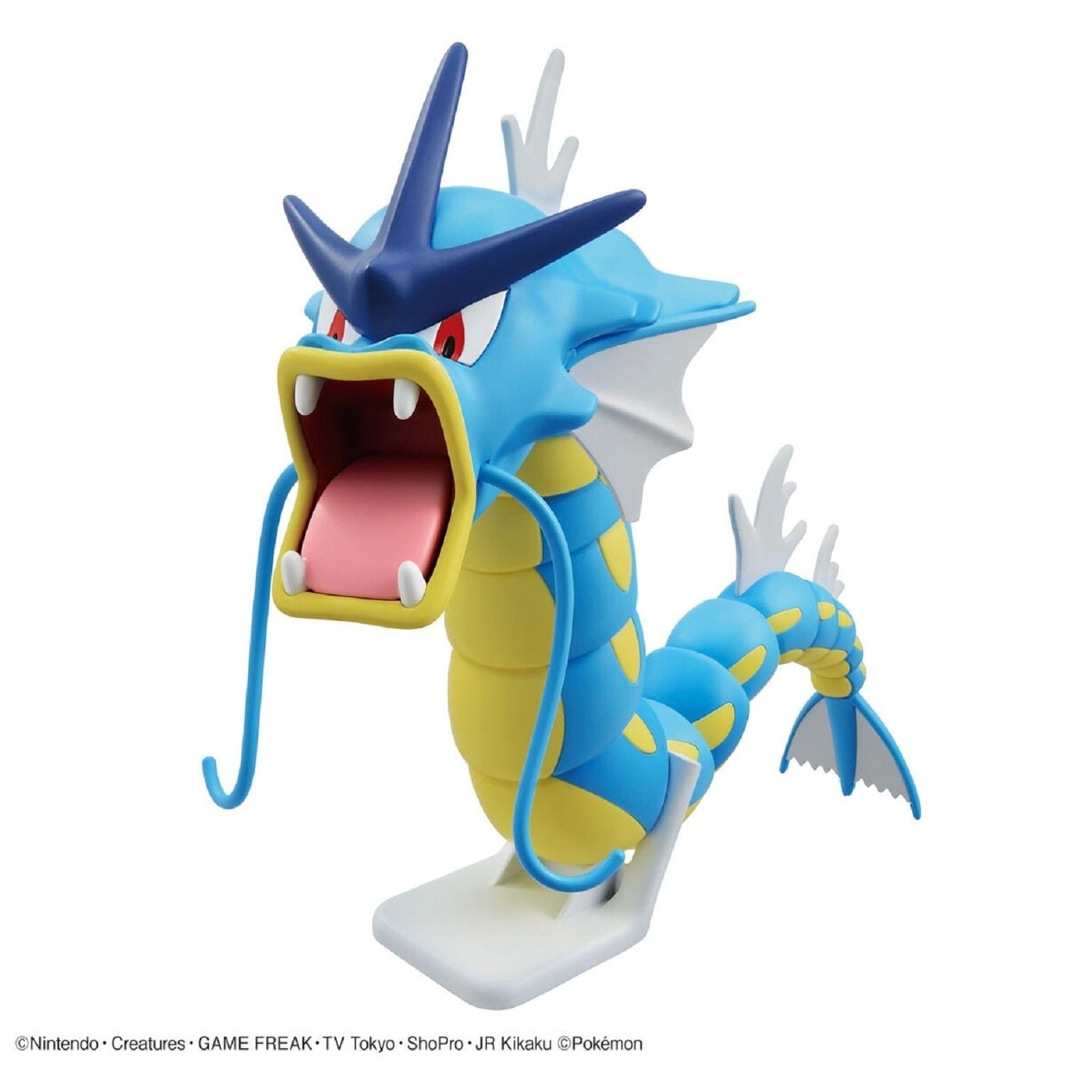 Close-up of Gyarados model's face, showing sharp teeth and eyes, Japan exclusive