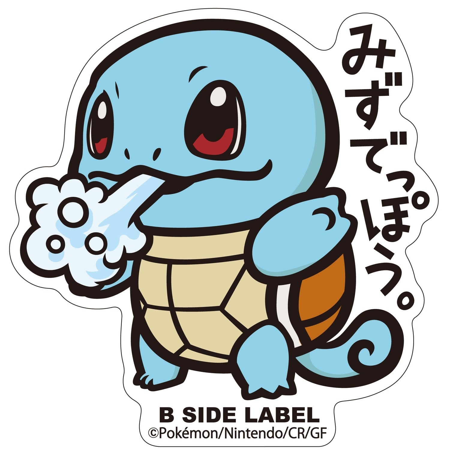 B-SIDE LABEL Pokemon Sticker 007 from Japan, colorful anime design