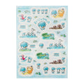 Quaxly Pokemon sticker from Japan, featuring Generation 9's Duckling Pokemon with water-type design