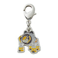 National Encyclopedia Metal Charm 1022 from Japan, featuring a detailed metal design