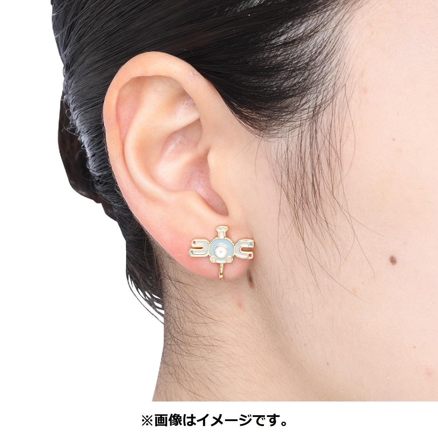 Pokémon earrings set, including two coil designs, made in Japan with high-quality materials