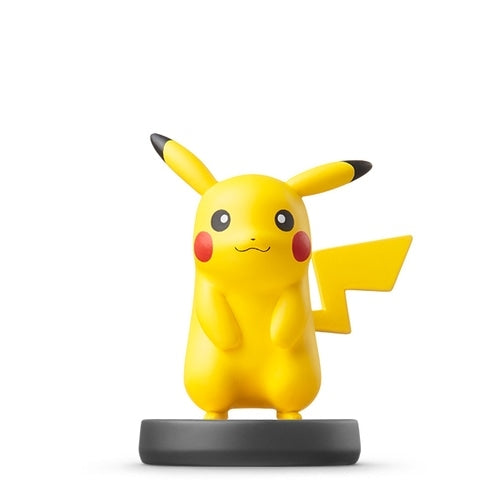 Official Pokemon amiibo Pikachu collectible from Japan with detailed lightning bolt tail