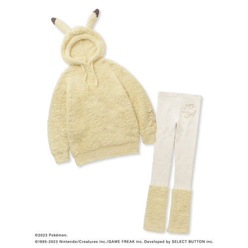 [gelato pique] Gelato Pikachu hoodie & leg warmer leggings set