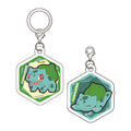 Bulbasaur Acrylic Marker Charm Set Vol.2 from Japan, featuring a green Grass Poison type Pokemon