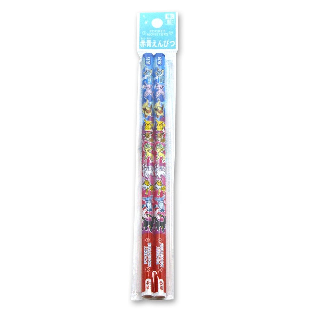 Red & Blue Pencil Pastel Flakes from Japan, featuring Pokémon characters