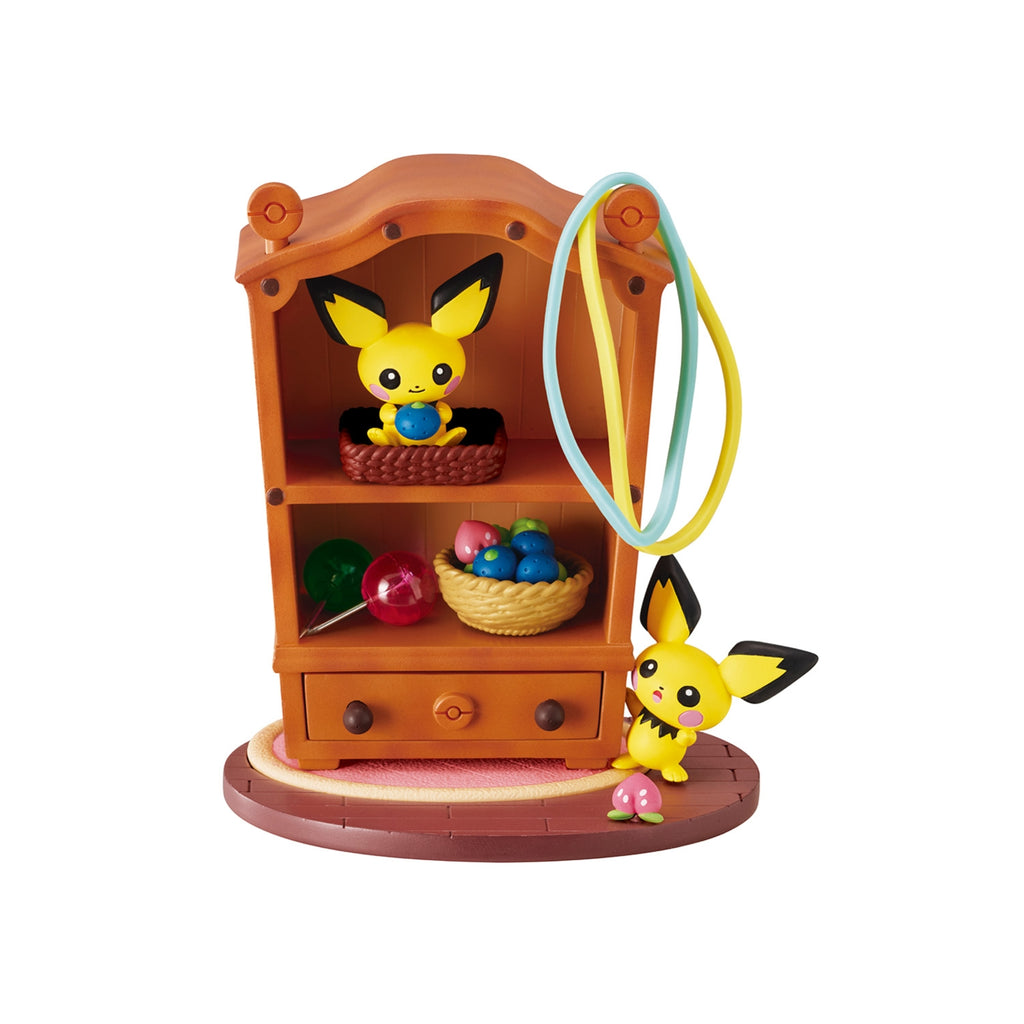 Pokemon DesQ Relaxing Home BOX, showcasing a detailed living room from Japan