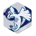 Lugia acrylic magnet from Japan, featuring Psychic Flying-type Pokemon with honeycomb design