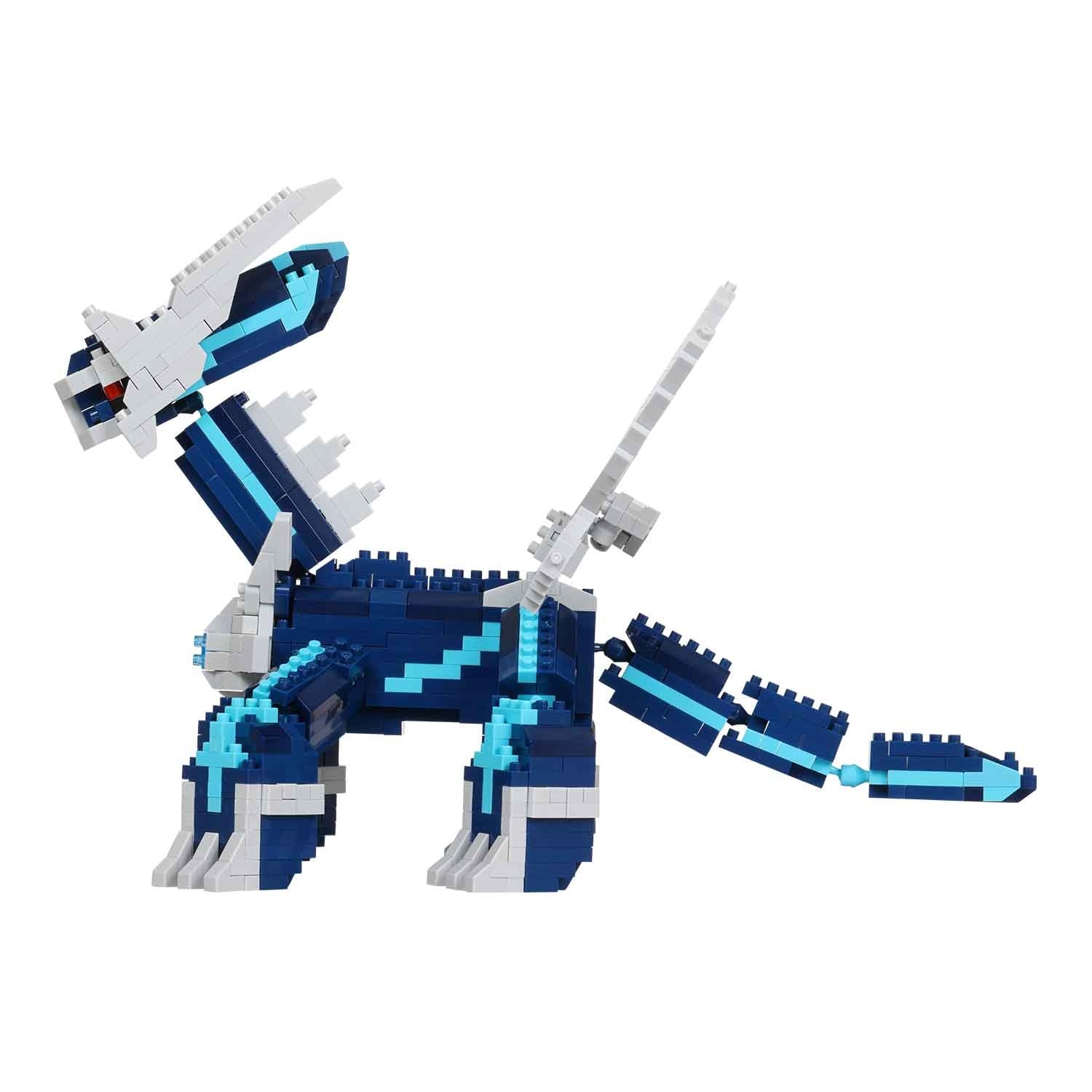 Detailed Nanoblock Dialga DX from Japan, showcasing Pokemon's iconic character