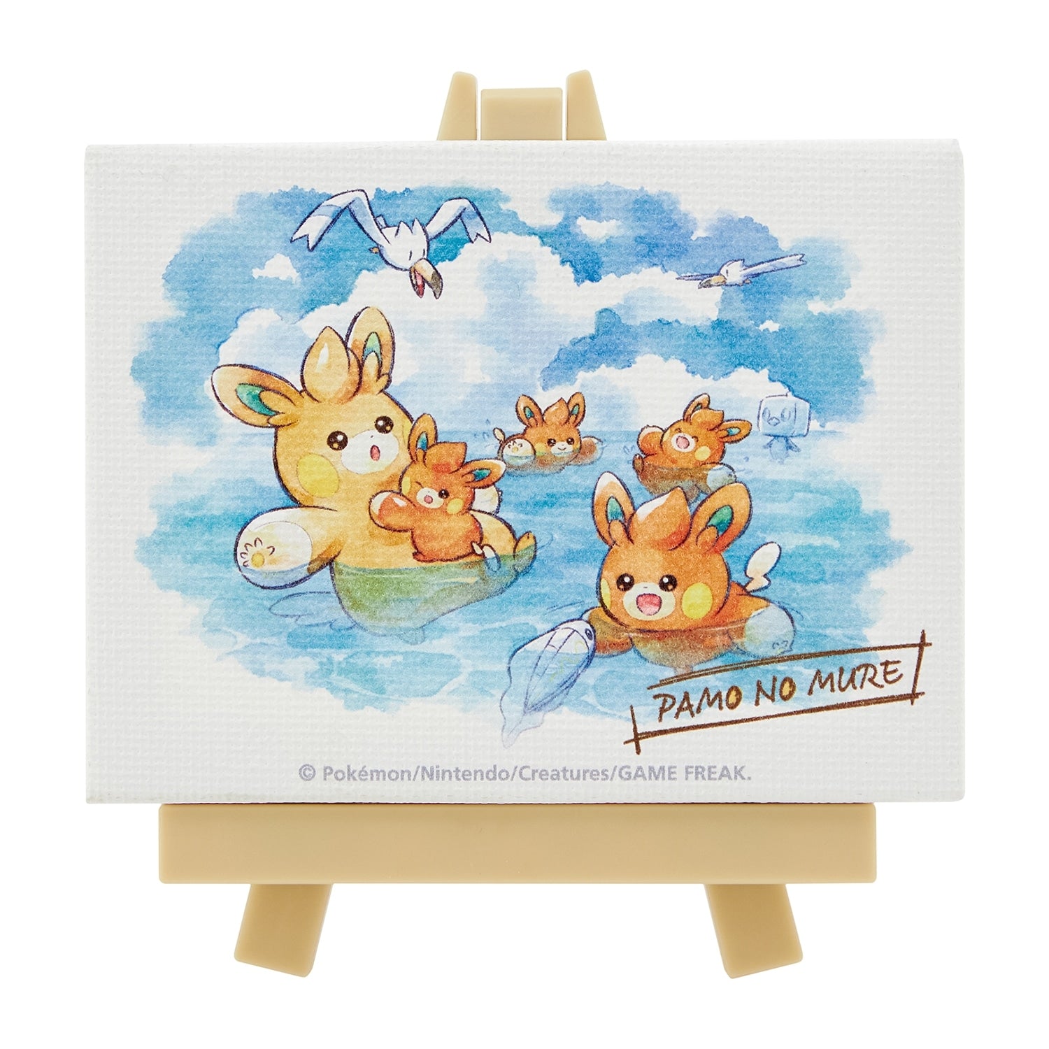 Pokemon Mini Art with Easel from Japan, featuring PAMO NO MURE Suiei
