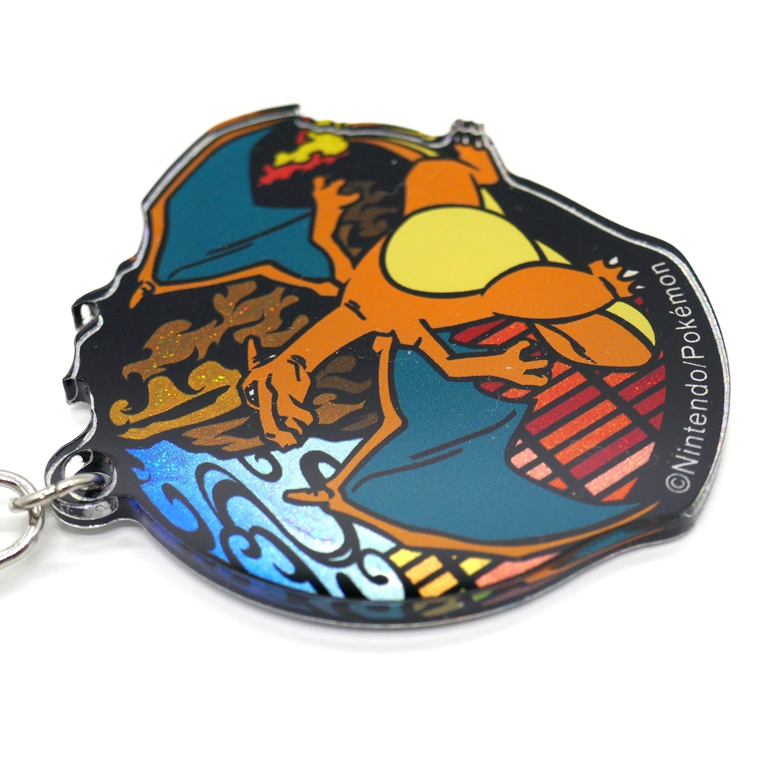 Charizard keychain with flying-type design, authentic Japanese collectible