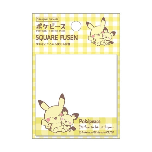 Official Pokemon Center Japan Square Sticky Note with featured character from Japan